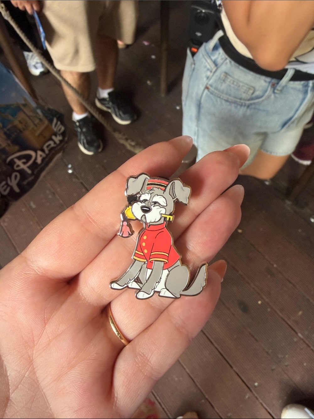 2026 Halloween disney pin dog dressed as tower of terror bell hop